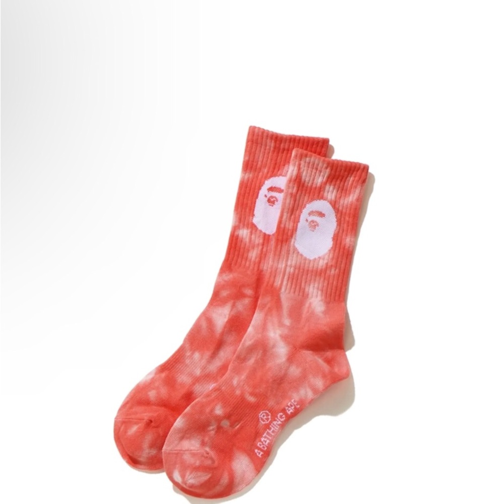 Tie dye BAPE college socks